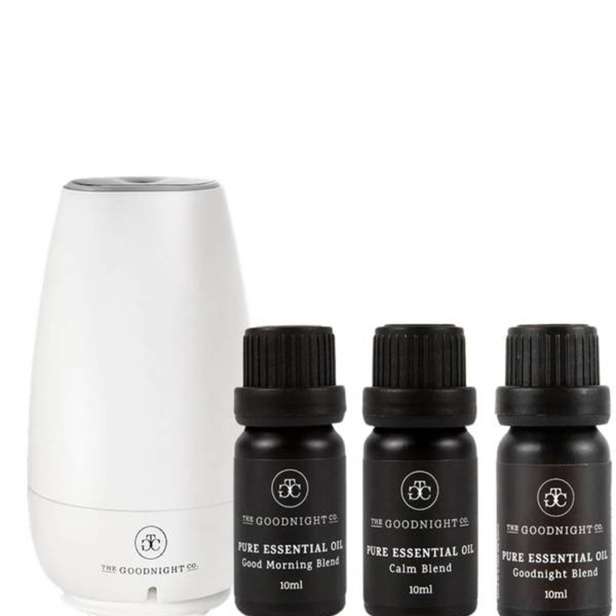 Fragrance The Goodnight Co. Diffusers & Oils | The Goodnight Co. Portable Diffuser And Essential Oil Trio - White (Worth $175.00)