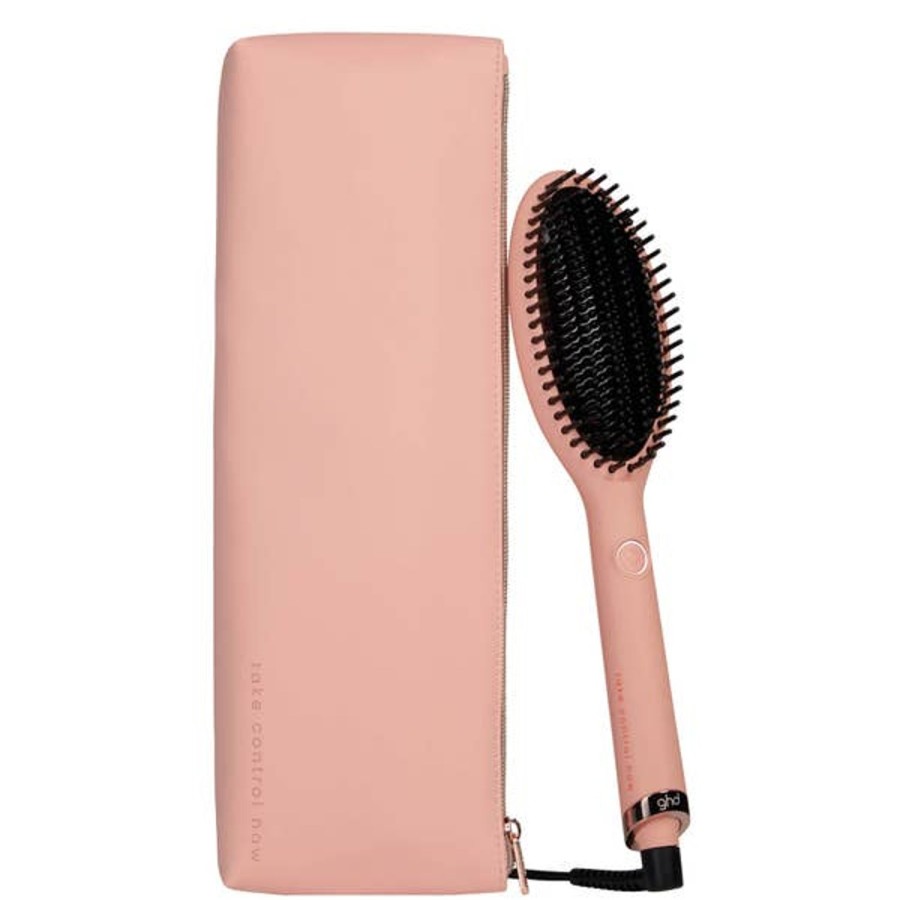 Haircare ghd | Ghd Limited Editon Glide Hot Brush In Pink Peach