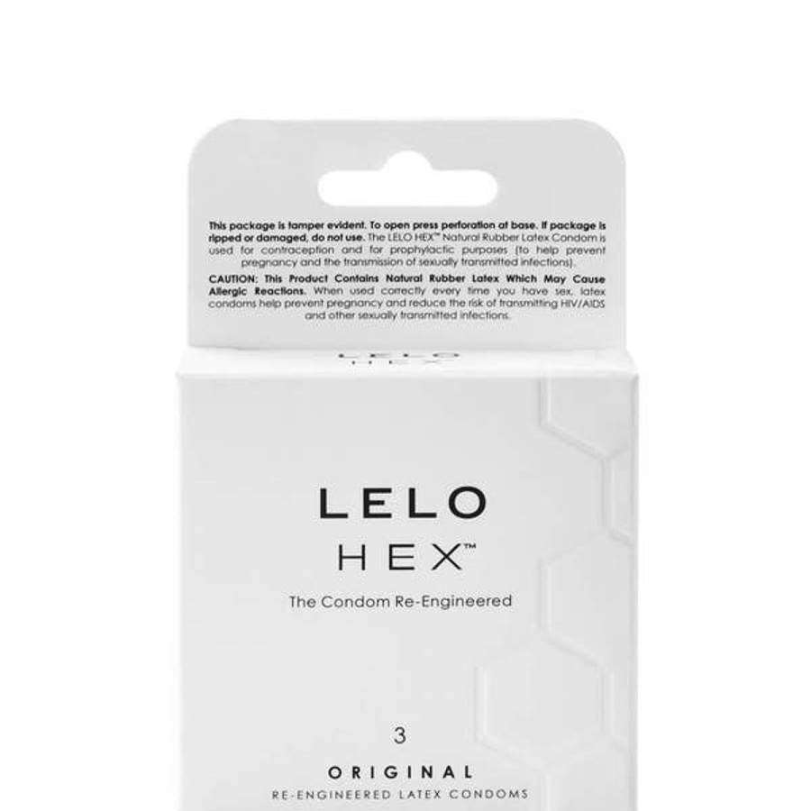 Personal Care LELO | Lelo Hex Condoms Original (3 Pack)