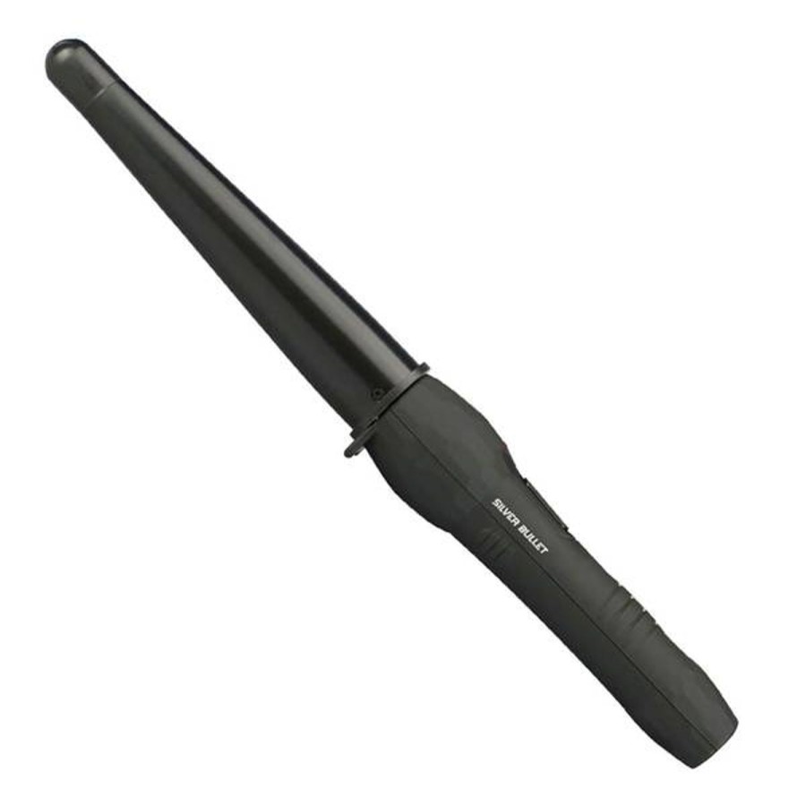 Haircare Silver Bullet | Silver Bullet Fastlane Large Ceramic Conical Hair Wand 19Mm-32Mm - Black