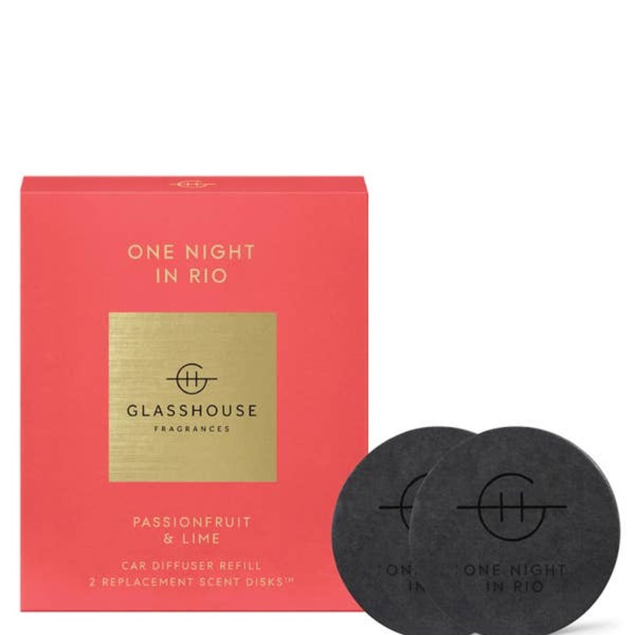 Fragrance Glasshouse Fragrances Diffusers & Oils | Glasshouse Fragrances Car Diffuser Collection - One Night In Rio 2 Replacement Scent Disks