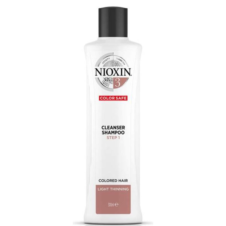 Men NIOXIN Shampoo | Nioxin 3-Part System 3 Cleanser Shampoo For Colored Hair With Light Thinning 300Ml