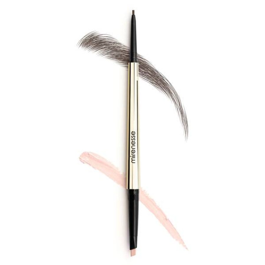 Makeup mirenesse Eyebrow Pencils | Mirenesse All Day Micro Brow Pencil And Shaping Mascara Set - 3 Cappuccino