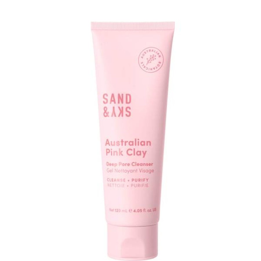 Skincare Sand & Sky | Sand & Sky Australian Pink Clay Deep Pore Cleanser 120Ml