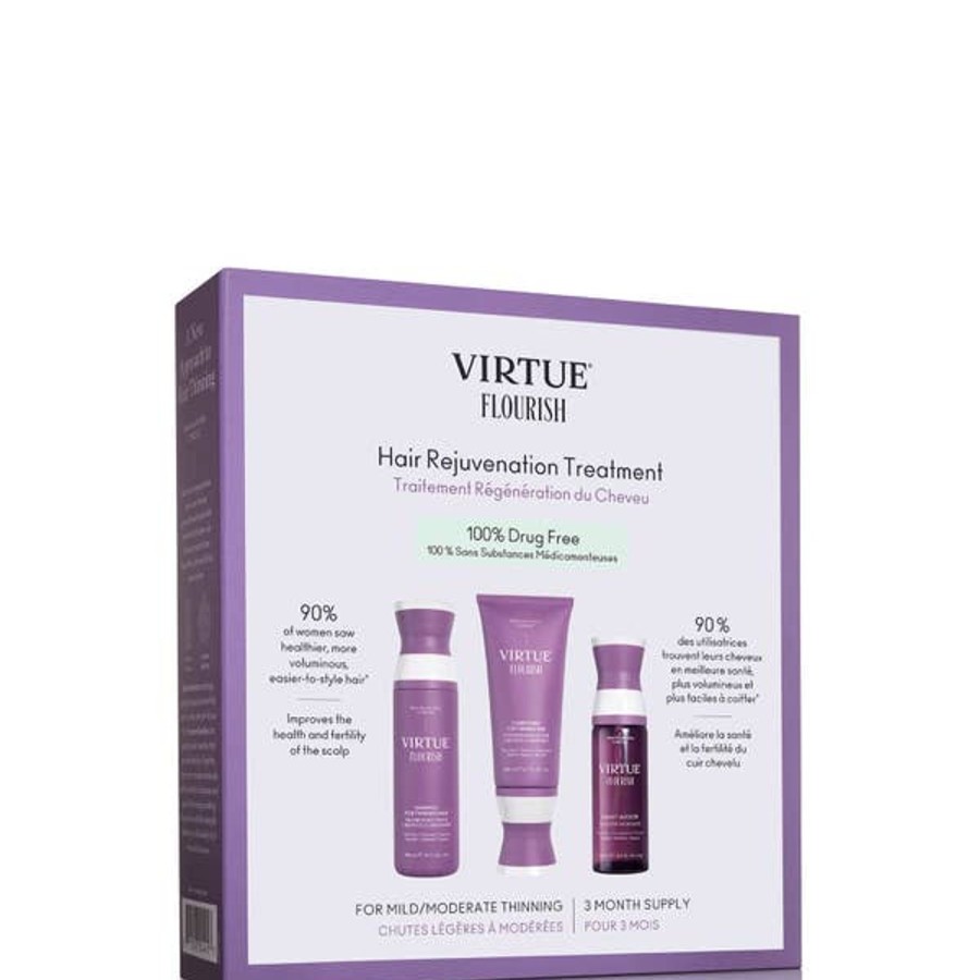 Haircare VIRTUE | Virtue Flourish Hair Rejuvenation Treatment (3 Month Supply)