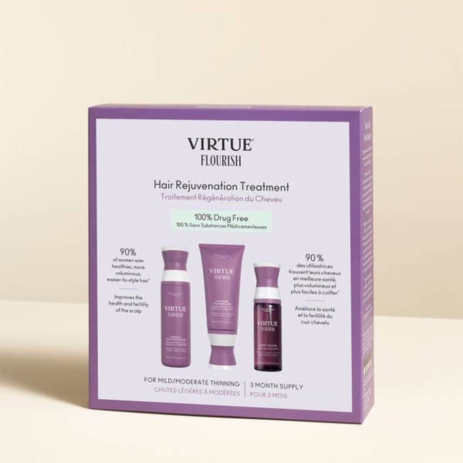 Haircare VIRTUE | Virtue Flourish Hair Rejuvenation Treatment (3 Month Supply)