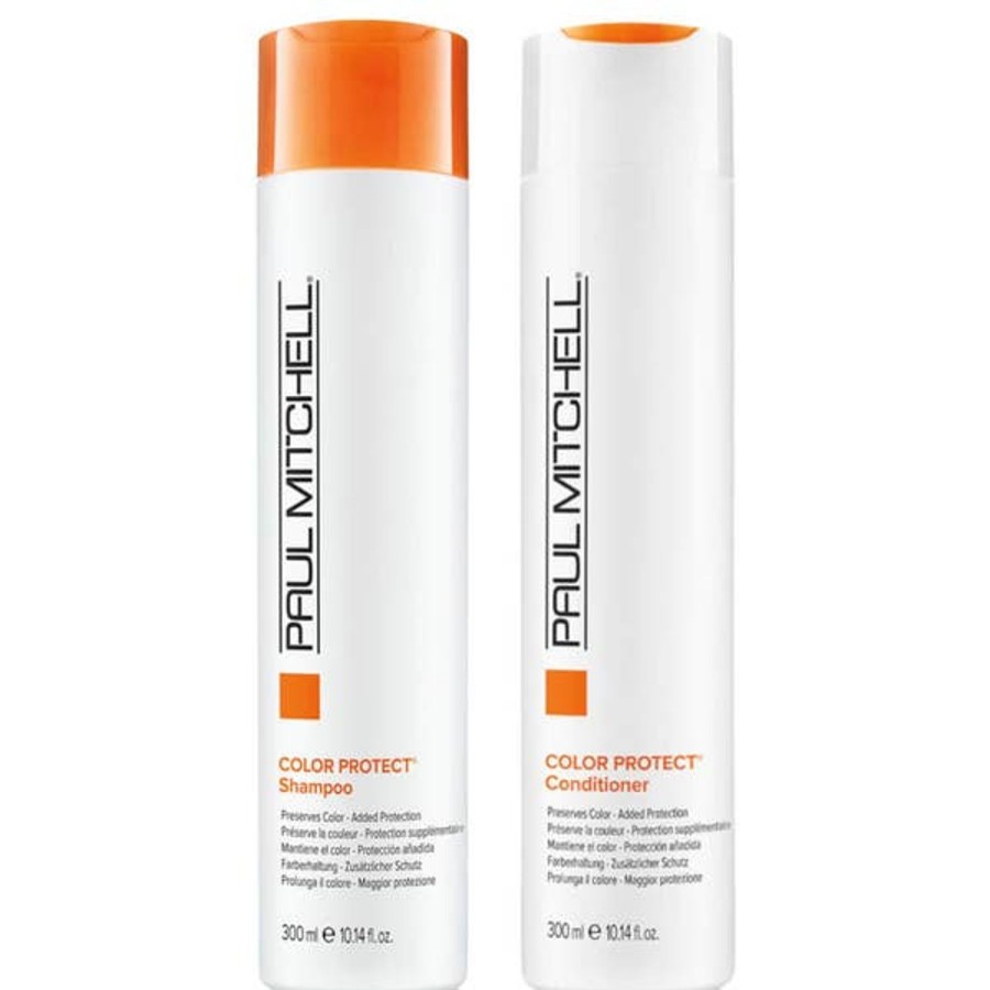 Haircare Paul Mitchell | Paul Mitchell Color Protect Shampoo And Conditioner 2 X 300Ml (Worth $46.90)