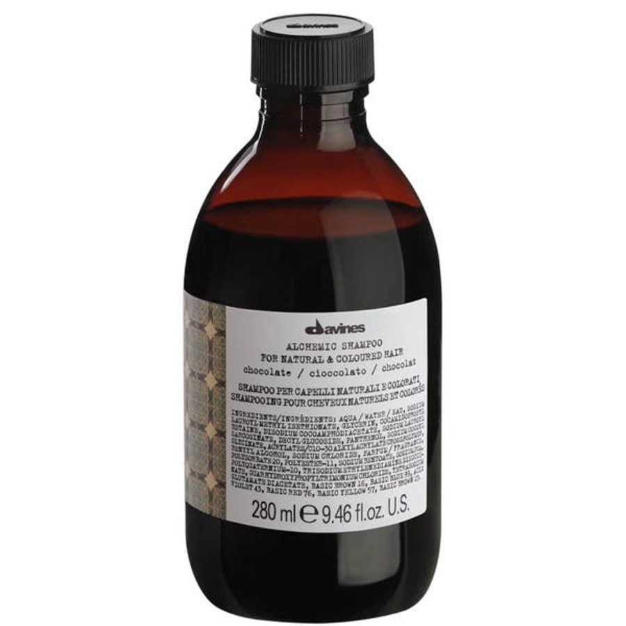 Haircare Davines | Davines Alchemic Shampoo - Chocolate 280Ml