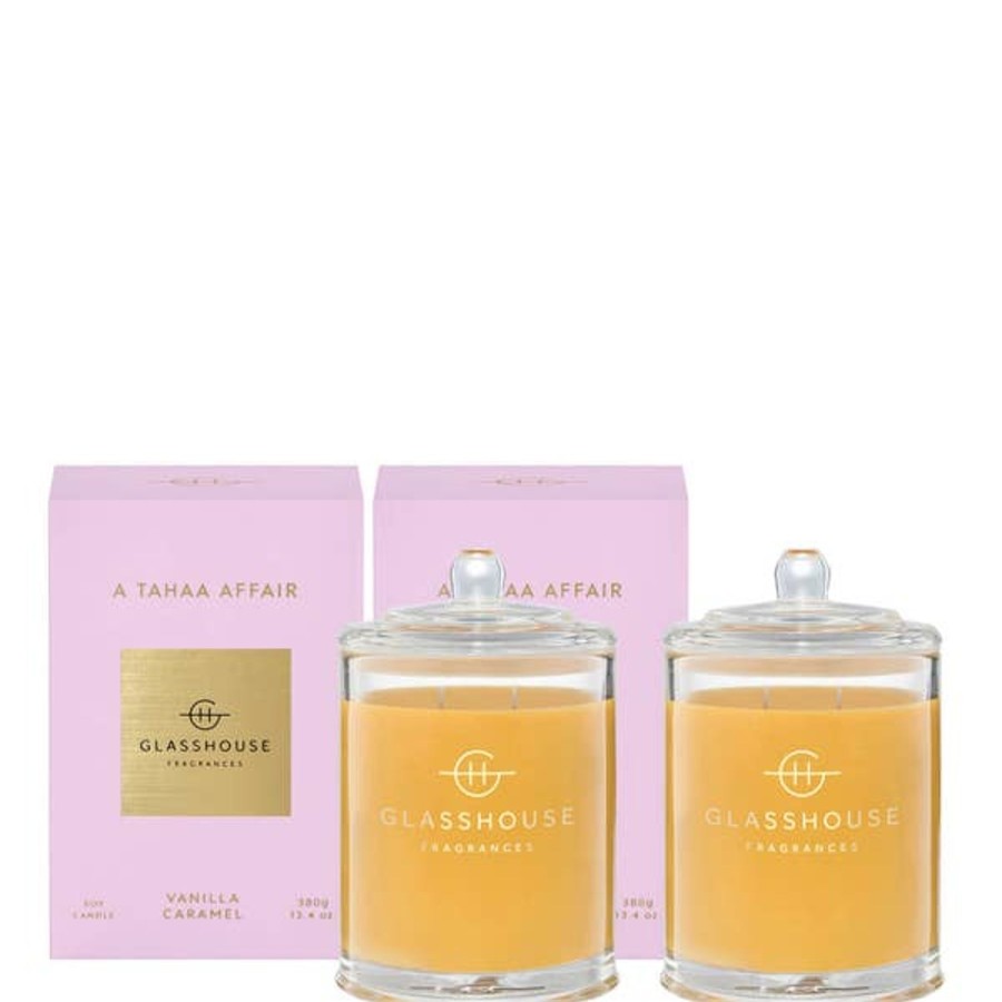 Fragrance Glasshouse Fragrances Scented Candles | Glasshouse Fragrances A Tahaa Affair Candle Duo