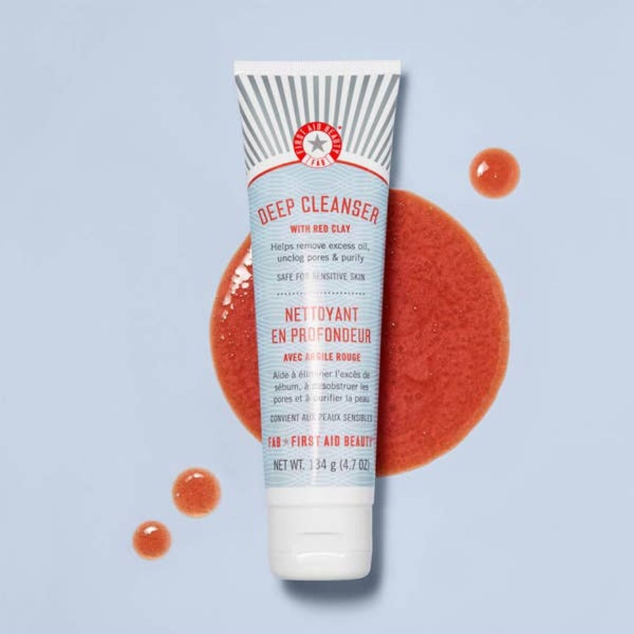 Skincare First Aid Beauty | First Aid Beauty Pure Skin Deep Cleanser With Red Clay 134G