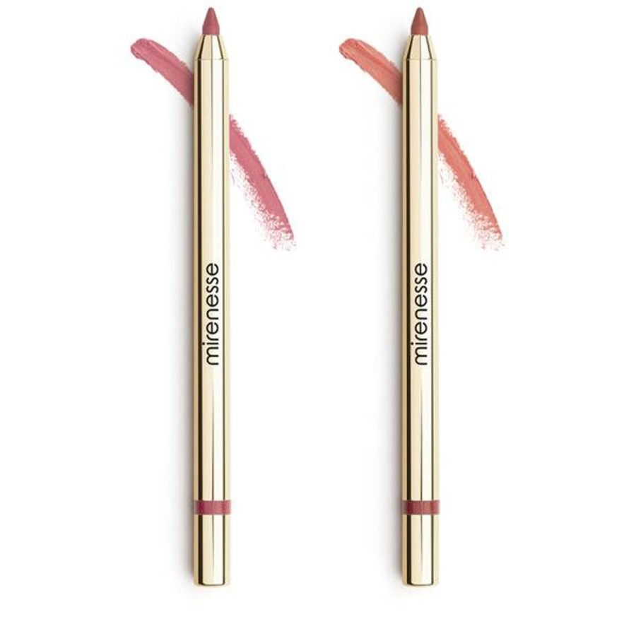 Makeup mirenesse Lip Liners | Mirenesse All Day Velvet Matte Kissproof Lip Liner Set - Nude Roses