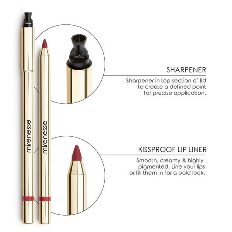 Makeup mirenesse Lip Liners | Mirenesse All Day Velvet Matte Kissproof Lip Liner Set - Nude Roses