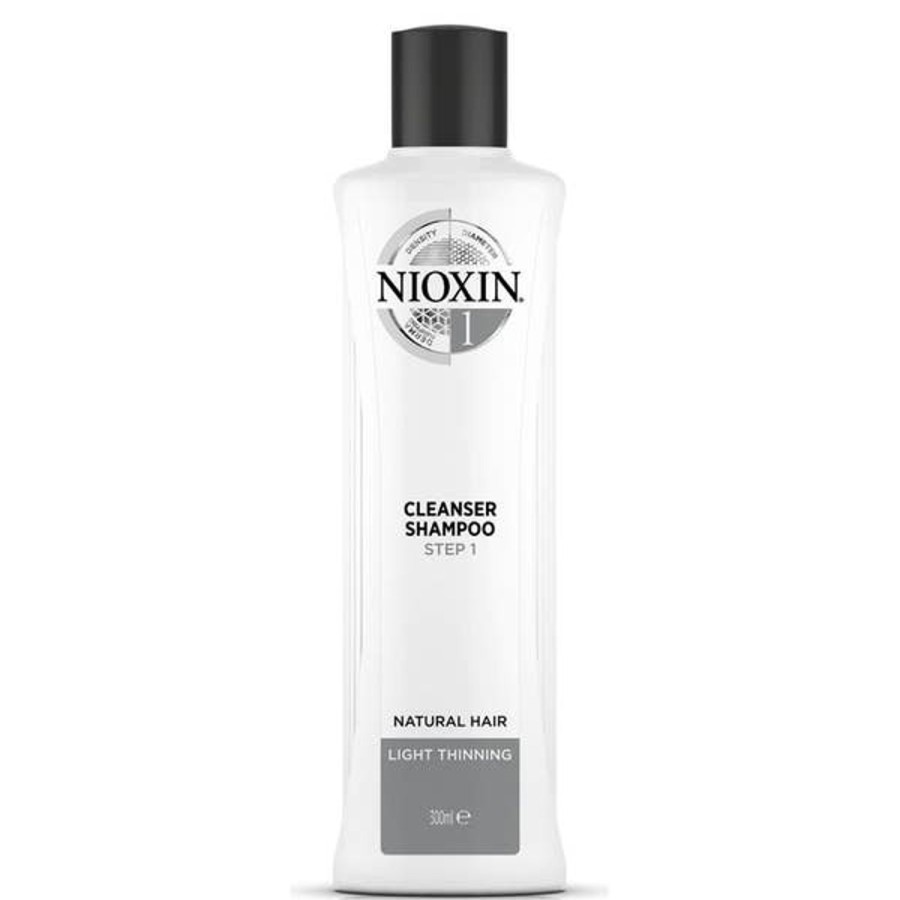 Men NIOXIN Shampoo | Nioxin 3-Part System 1 Cleanser Shampoo For Natural Hair With Light Thinning 300Ml