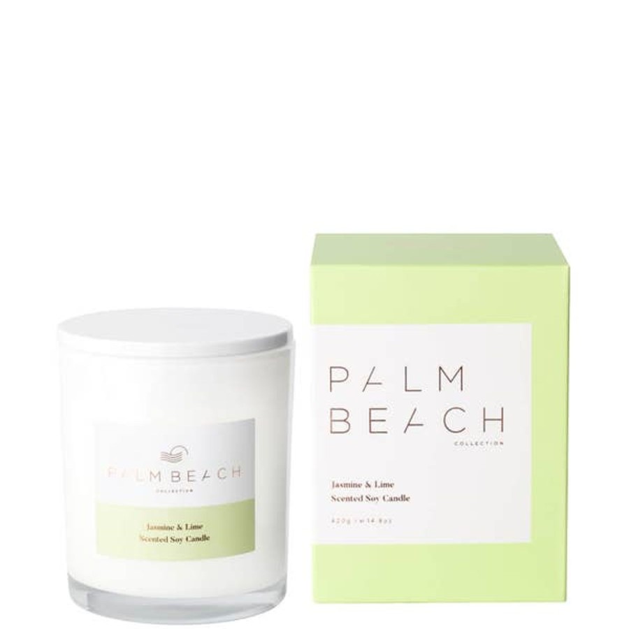 Fragrance Palm Beach Scented Candles | Palm Beach Collection Jasmine & Lime 420G Standard Candle