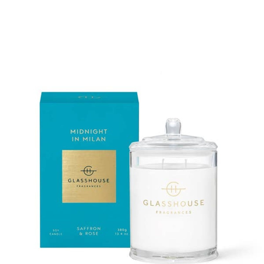 Fragrance Glasshouse Fragrances Scented Candles | Glasshouse Fragrances Midnight In Milan Candle 380G