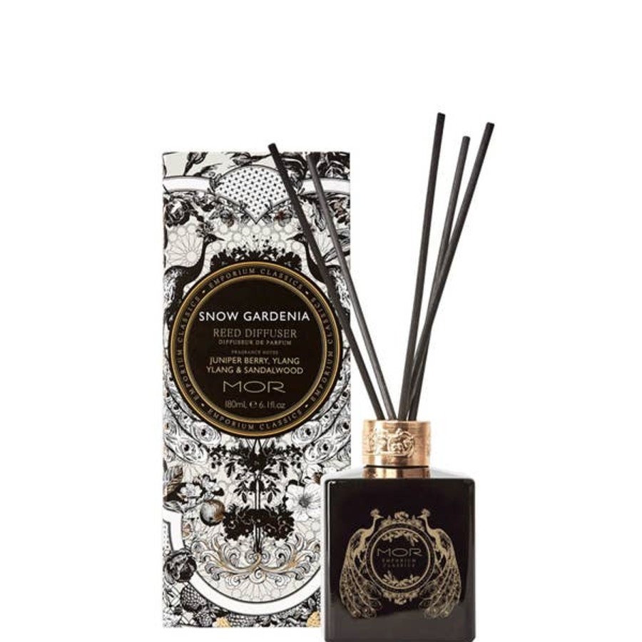 Fragrance MOR Diffusers & Oils | Mor Emporium Classics Snow Gardenia Reed Diffuser Set 180Ml