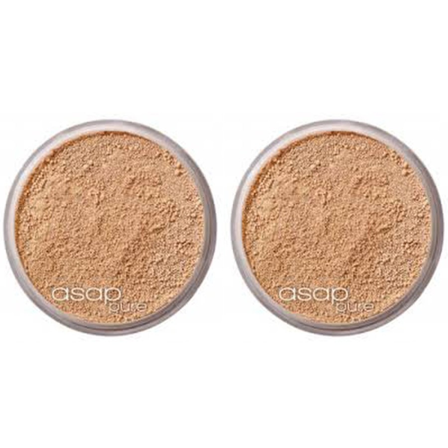 Makeup asap Foundations | 2 X Asap Pure Mineral Makeup - Two 8G