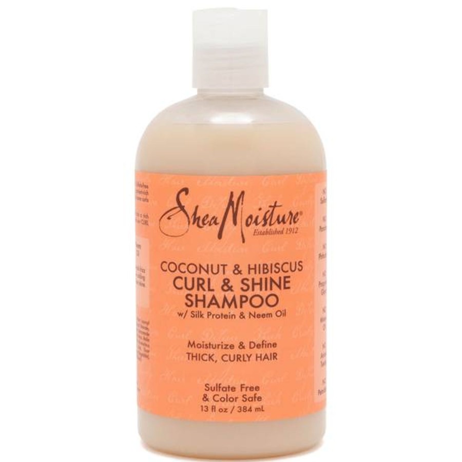 Haircare SheaMoisture | Sheamoisture Coconut & Hibiscus Curl And Shine Shampoo 384Ml