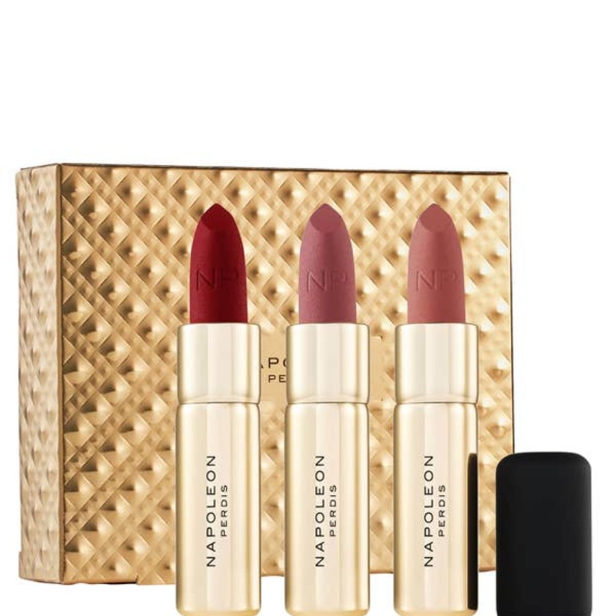 Makeup Napoleon Perdis Lipsticks | Napoleon Perdis Unapologetic Allure Soul-Matte Longwear Lipstick Trio (Worth $135.00)