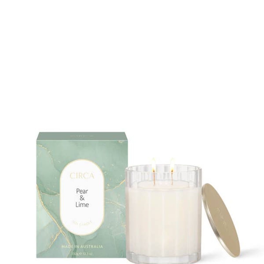 Fragrance CIRCA Scented Candles | Circa Pear & Lime Scented Soy Candle 350G