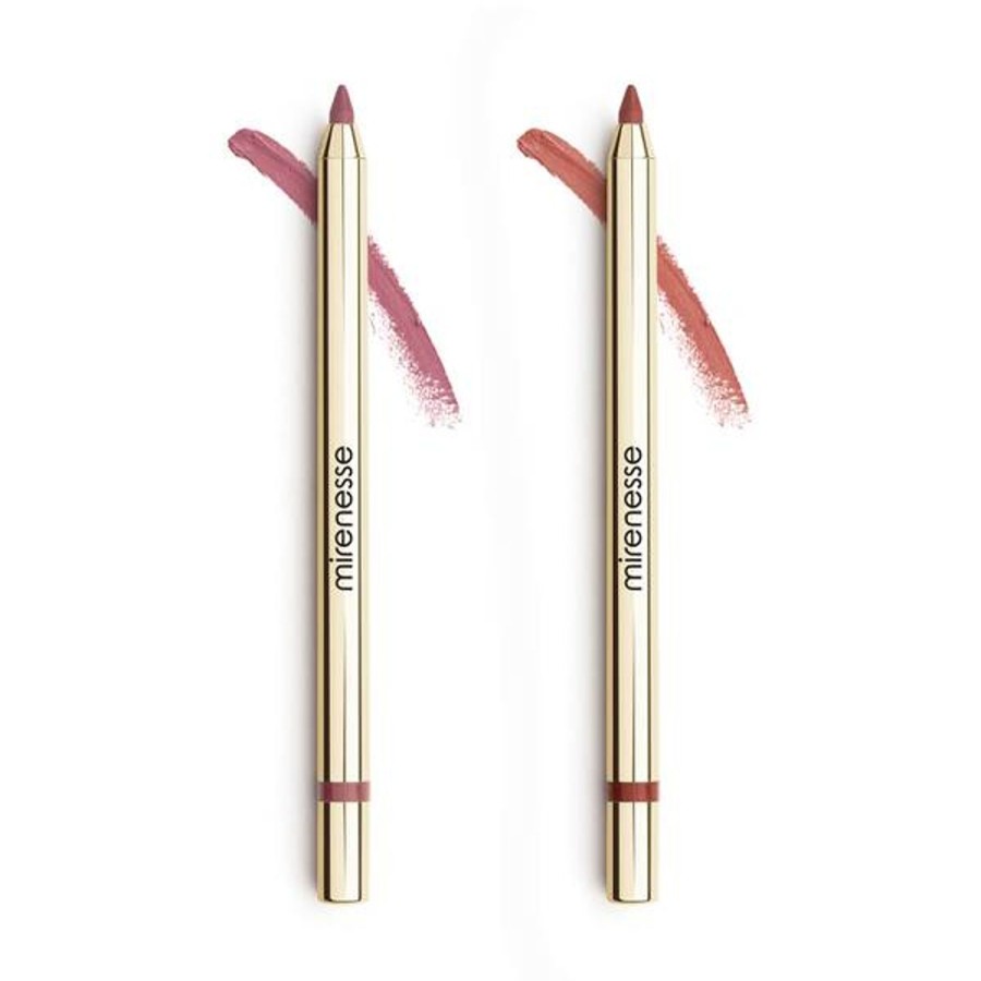 Makeup mirenesse Lip Liners | Mirenesse All Day Velvet Matte Kissproof Lip Liner Set - Nude Plums