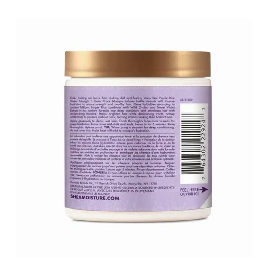 Haircare SheaMoisture | Sheamoisture Purple Rice Water Strength And Colour Care Masque 227G