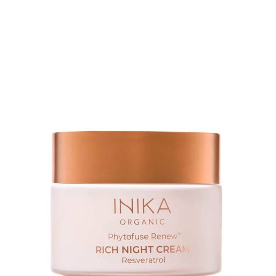 Skincare INIKA | Inika Organic Phytofuse Renew Rich Night Cream 50Ml