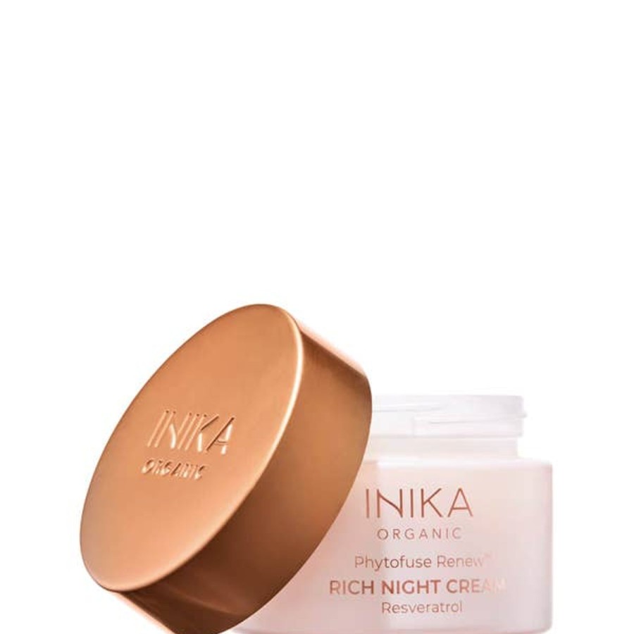 Skincare INIKA | Inika Organic Phytofuse Renew Rich Night Cream 50Ml