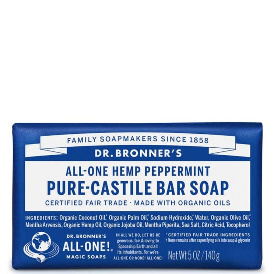 Men Dr. Bronner's Cleansing Bars | Dr. Bronner'S Pure Castile Bar Soap - Peppermint 140G