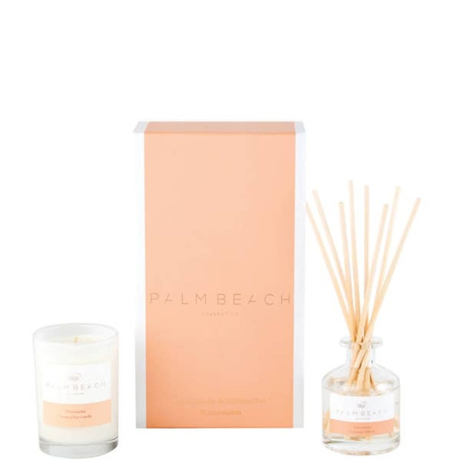 Fragrance Palm Beach Diffusers & Oils | Palm Beach Collection Watermelon Mini Candle And Diffuser Gift Pack