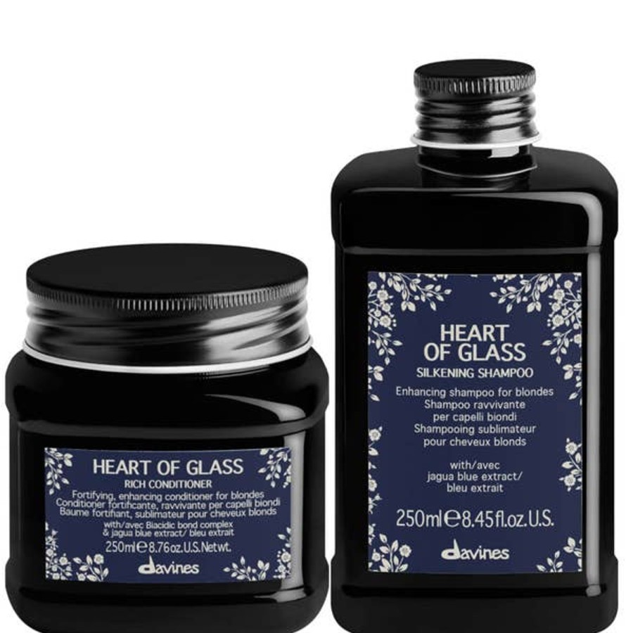 Haircare Davines | Davines Heart Of Glass Blonde Shampoo And Conditioner Haircare Duo