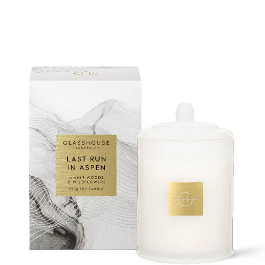 Fragrance Glasshouse Fragrances Scented Candles | Glasshouse Fragrances Limited Edition Last Run In Aspen Candle 380G