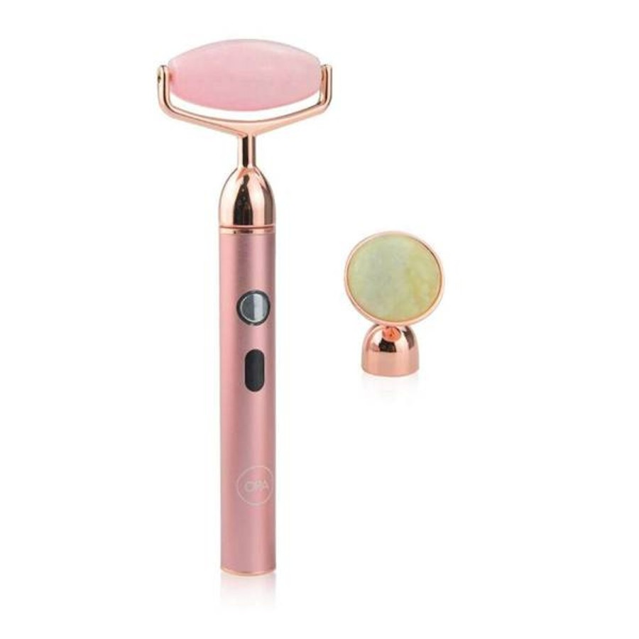 Skincare Beauty ORA | Beauty Ora Crystal Electroller Device - Rose Quartz & Jade