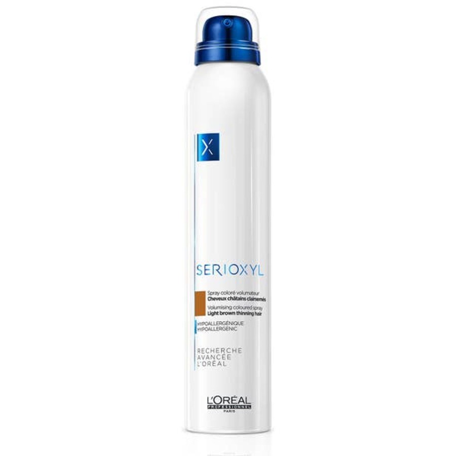 Haircare L'Oréal Professionnel | L'Oreal Professionnel Serioxyl Spray - Light Brown 200Ml