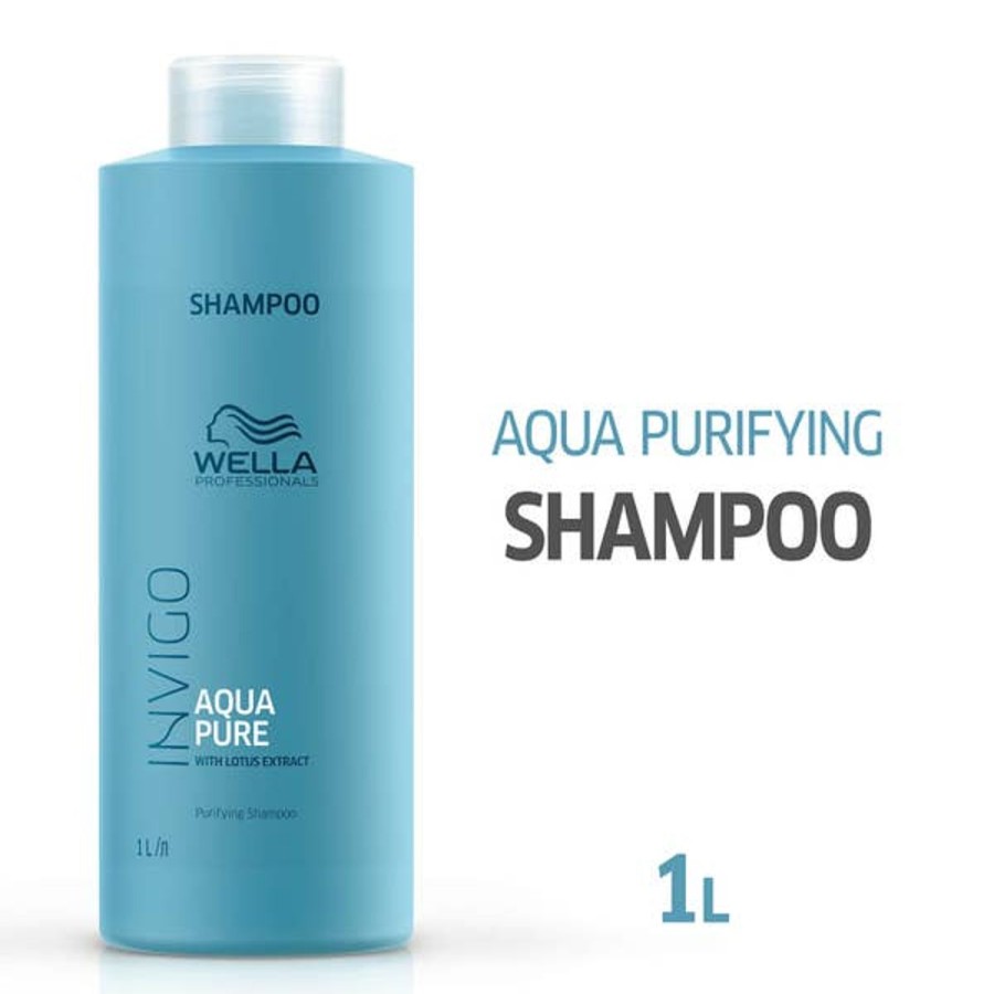 Haircare Wella Professionals Care | Wella Professionals Care Invigo Balance Aqua Pure Purifying Shampoo 1000Ml