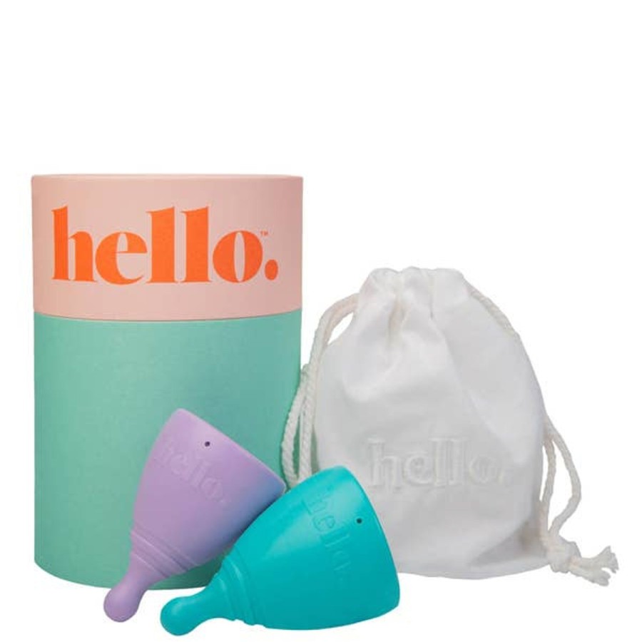 Personal Care The Hello Cup | The Hello Cup Menstrual Cup Double Box Xs And S-M - Lilac And Blue