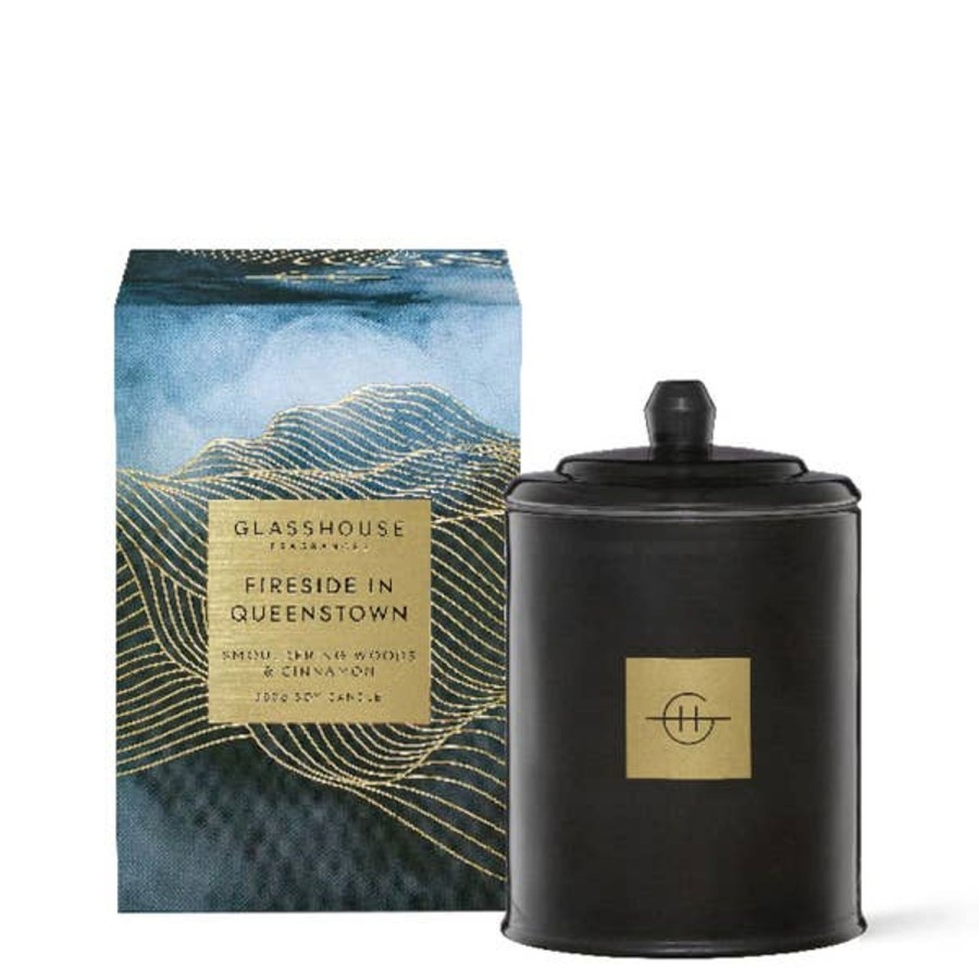 Fragrance Glasshouse Fragrances Scented Candles | Glasshouse Fragrances Limited Edition Fireside In Queenstown Candle 380G