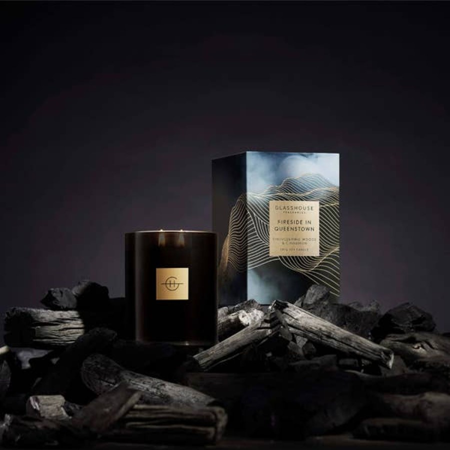 Fragrance Glasshouse Fragrances Scented Candles | Glasshouse Fragrances Limited Edition Fireside In Queenstown Candle 380G