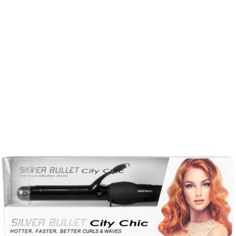 Haircare Silver Bullet | Silver Bullet City Chic 25Mm Curling Iron - Black