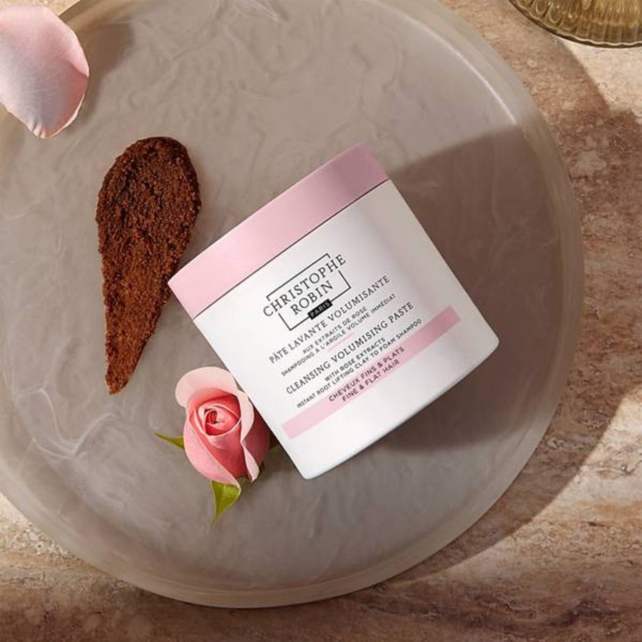 Haircare Christophe Robin | Christophe Robin Cleansing Volumising Paste With Pure Rassoul Clay And Rose 250Ml