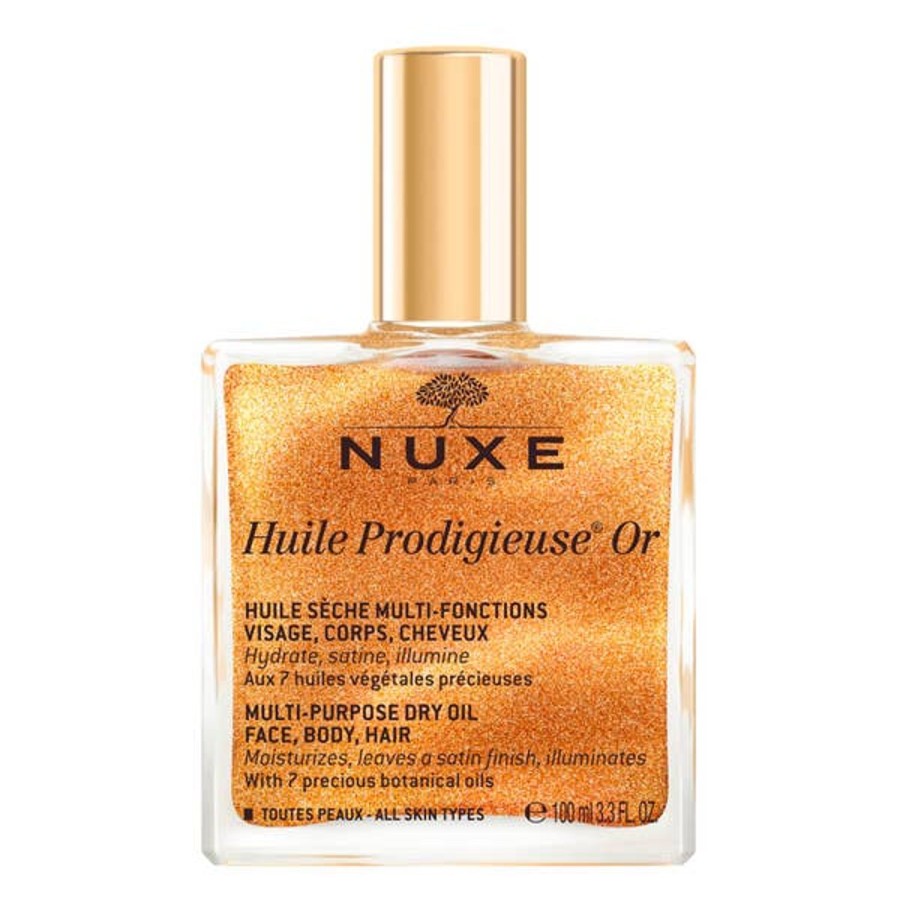 Makeup NUXE Bronzers | Nuxe Huile Prodigieuse Golden Shimmer Multi-Purpose Dry Oil 100Ml