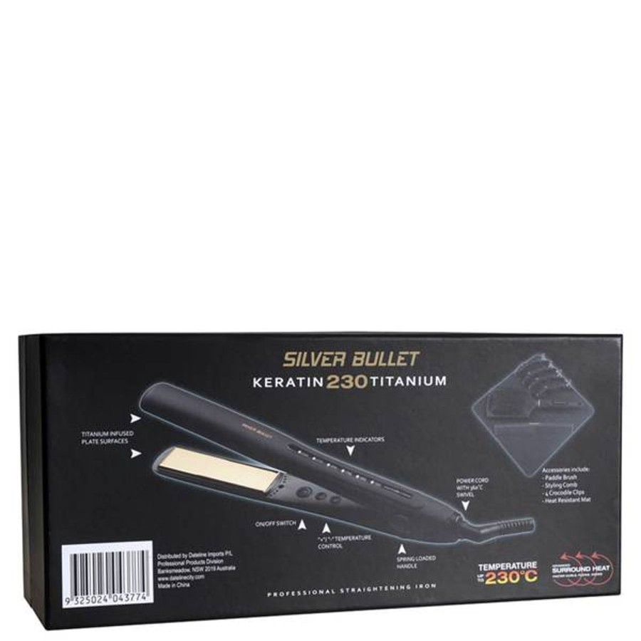 Haircare Silver Bullet | Silver Bullet Gold Keratin 230 Titanium Hair Straightener