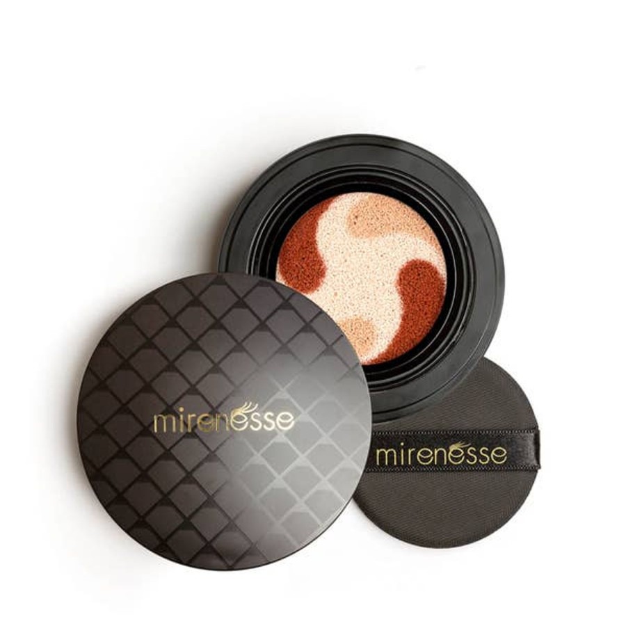 Makeup mirenesse Blushers | Mirenesse Lift And Tint Liquid Blush Cushion Compact - Nude 15G