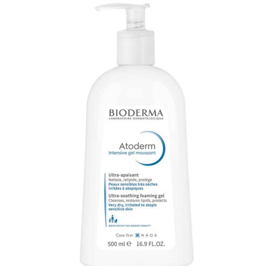 Skincare Bioderma | Bioderma Atoderm Intensive Gel Moussant Hydrating Foaming Body Wash For Dry Skin 500Ml