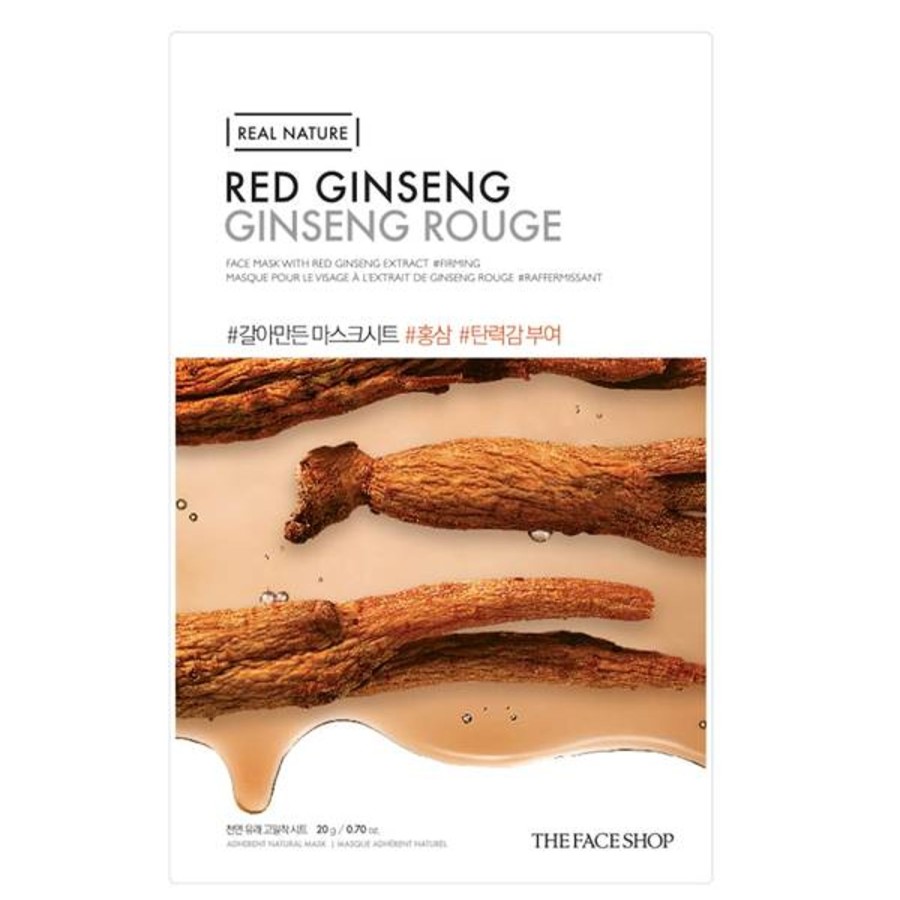 Skincare THE FACE SHOP | The Face Shop Real Nature Sheet Mask Red Ginseng