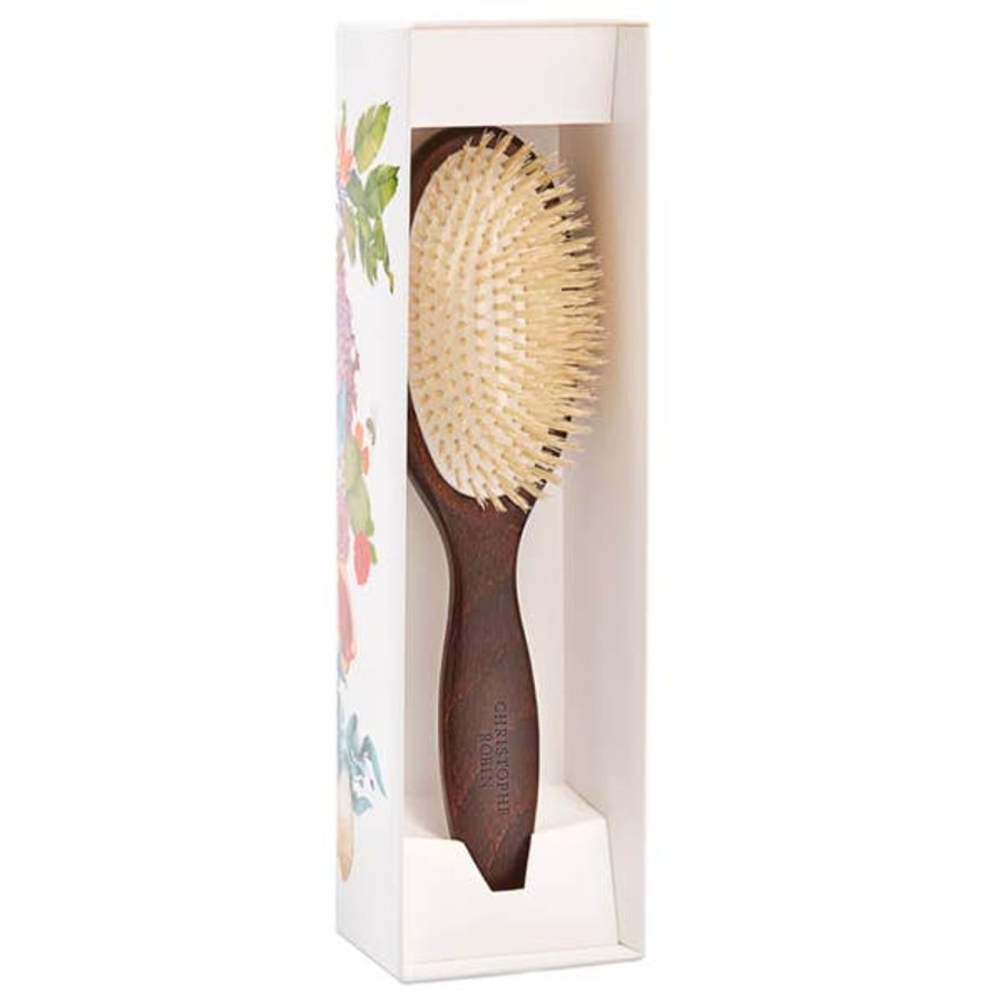 Haircare Christophe Robin | Christophe Robin Detangling Hairbrush With Natural Boar-Bristle And Wood