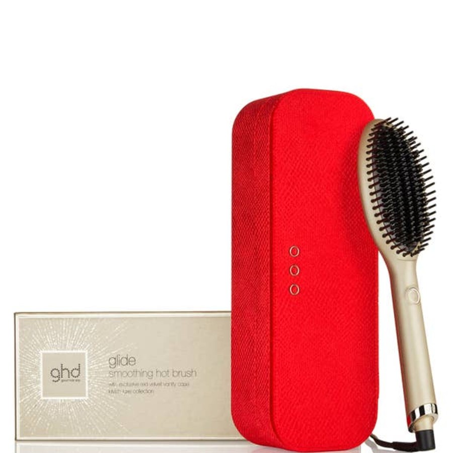 Haircare ghd | Ghd Glide Hot Brush In Champagne Gold