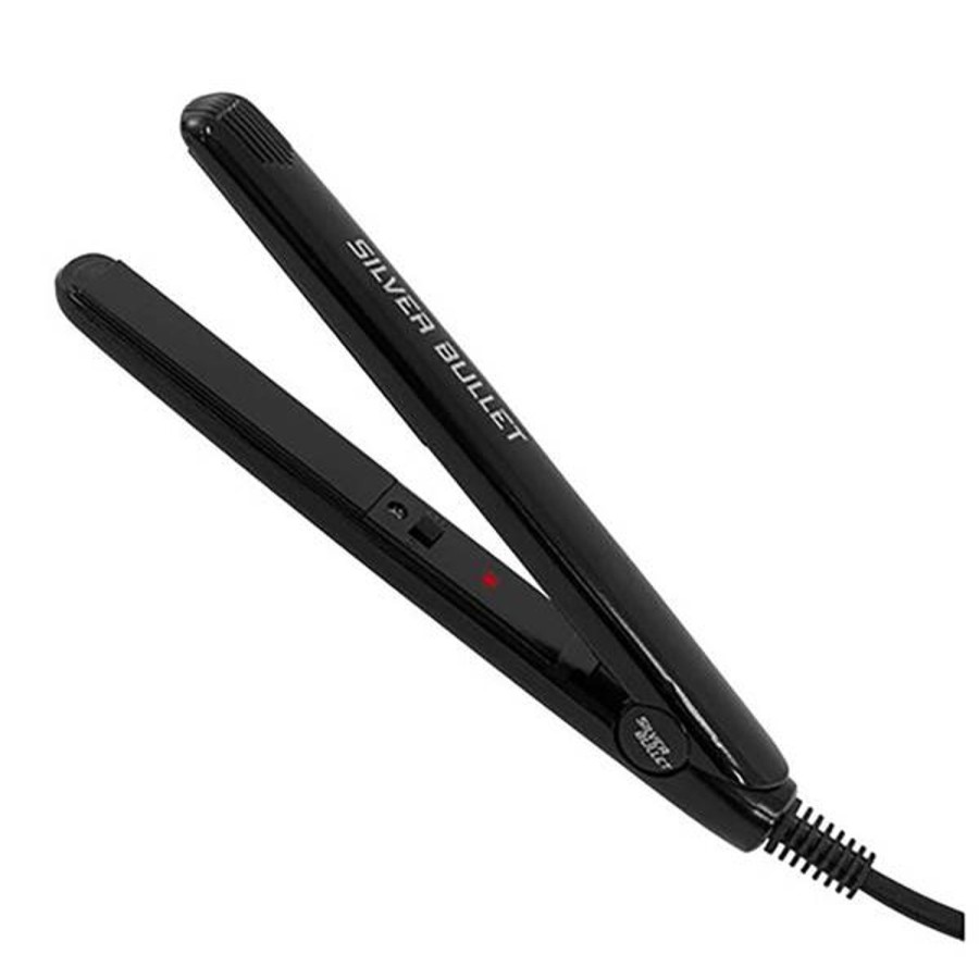 Haircare Silver Bullet | Silver Bullet Black Crystal Maxi-Mini Straightening Iron