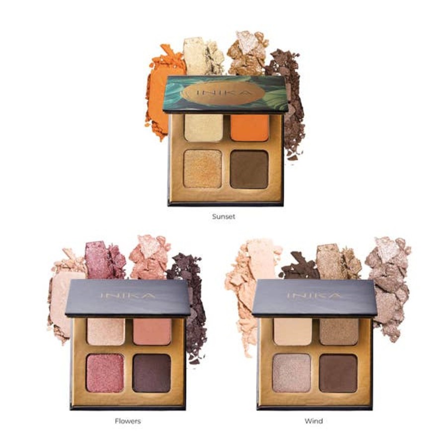 Makeup INIKA Eye Shadows | Inika Quad Eyeshadow Palette - Sunset