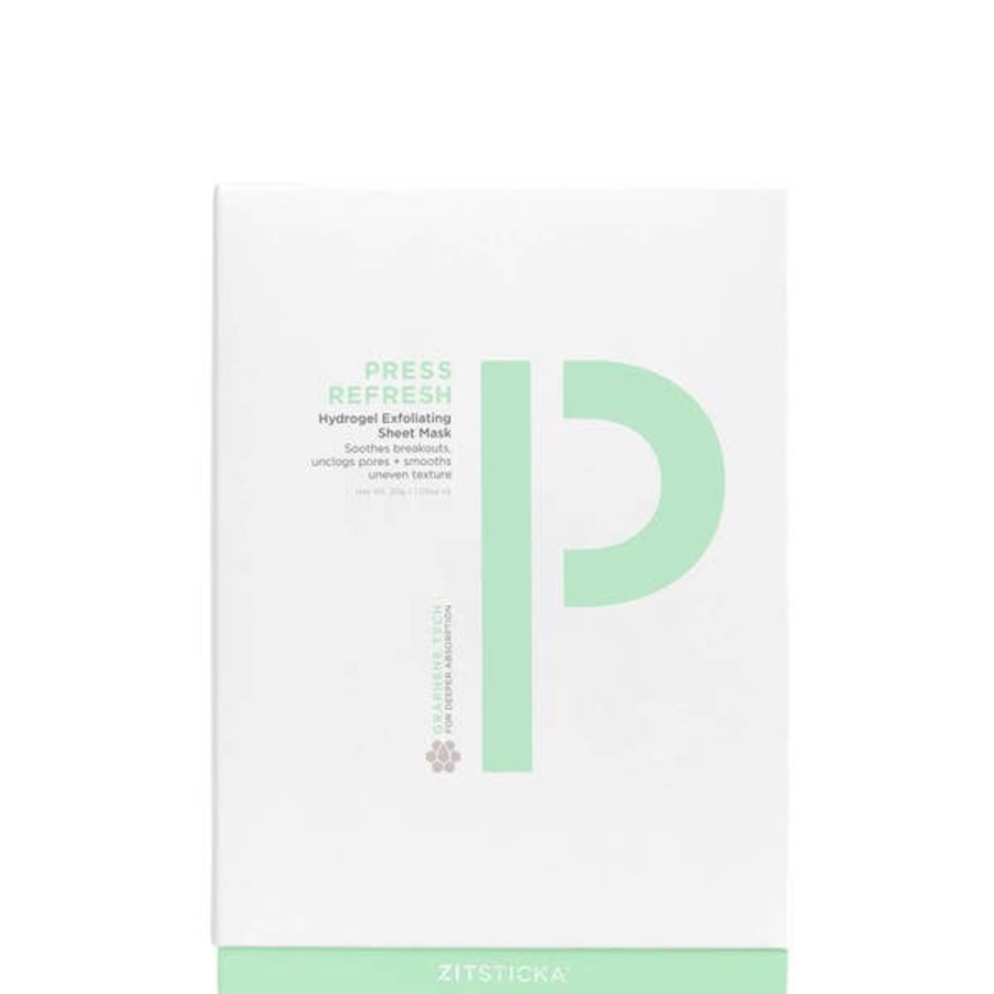 Skincare ZitSticka | Zitsticka Press Refresh Hydrogel Exfoliating Sheet Mask